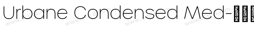 Urbane Condensed Med字体转换
